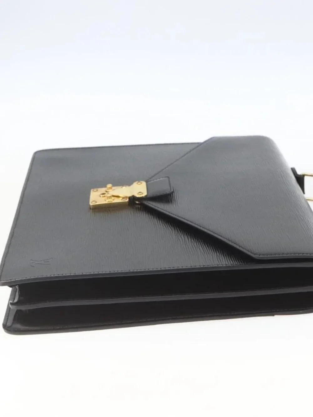 LOUIS VUITTON Epi Serviette Conseiller Business Bag Black